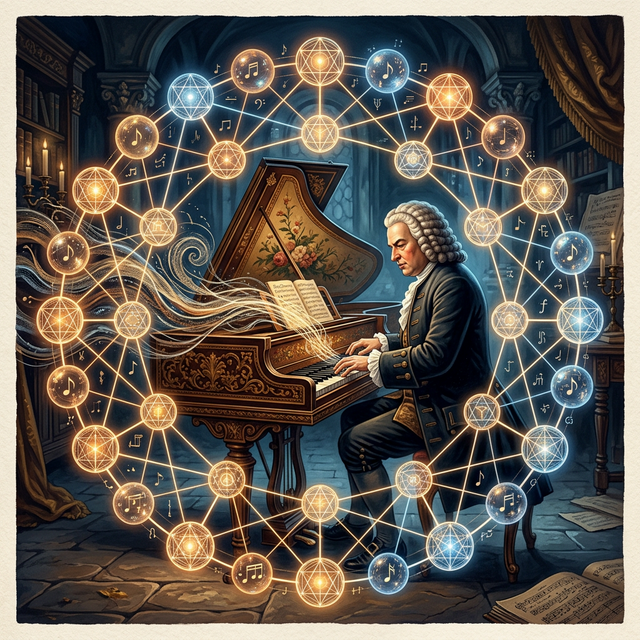 Mandala symbolizing J.S. Bach and temperament